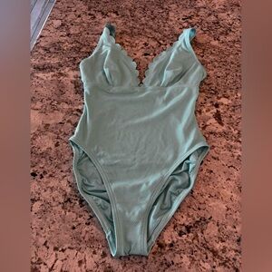 kate spade Light Aqua One-Piece Swimsuit